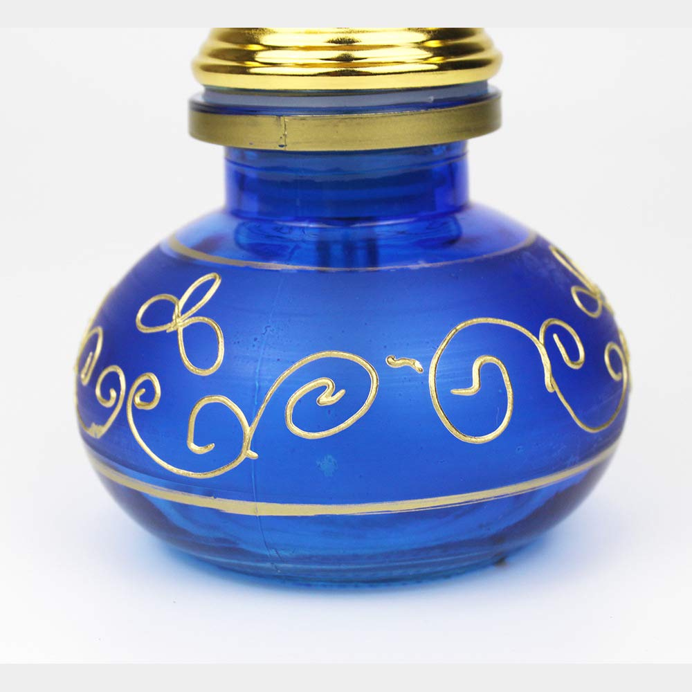 Juego Completo de Cachimba Shisha con Sistema de Control de Calor, Tazón, Manguera de Silicona Lavable, Soporte de Cenicero Cuerpo de Vidrio Juego Completo de Shisha