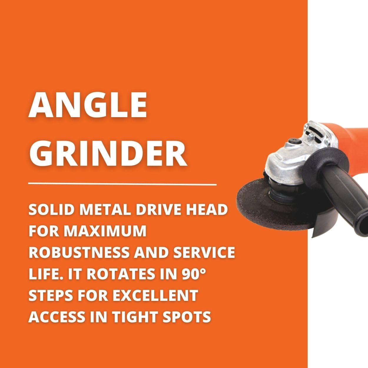 Fein 4-1/2" Compact Angle Grinder with 820W Motor and Paddle Switch - Advanced Safety Features and Dust Protection for Versatile Grinding and Cutting - WSG 7-115 PT - 72223160120