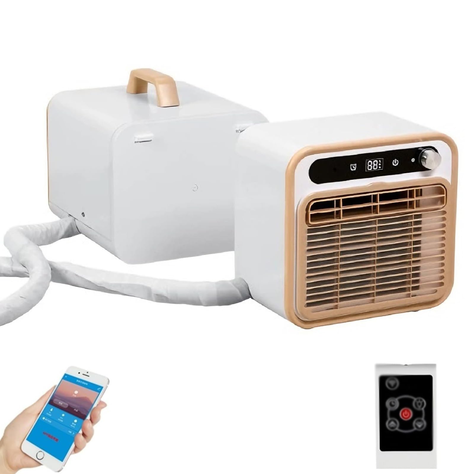 MESOVFCA Portable Air Conditioner, Fast Cooling Mini AC Unit, Smartphone App Remote, 12h Timer Function for RV, Tent, Camping, Bedroom, Office