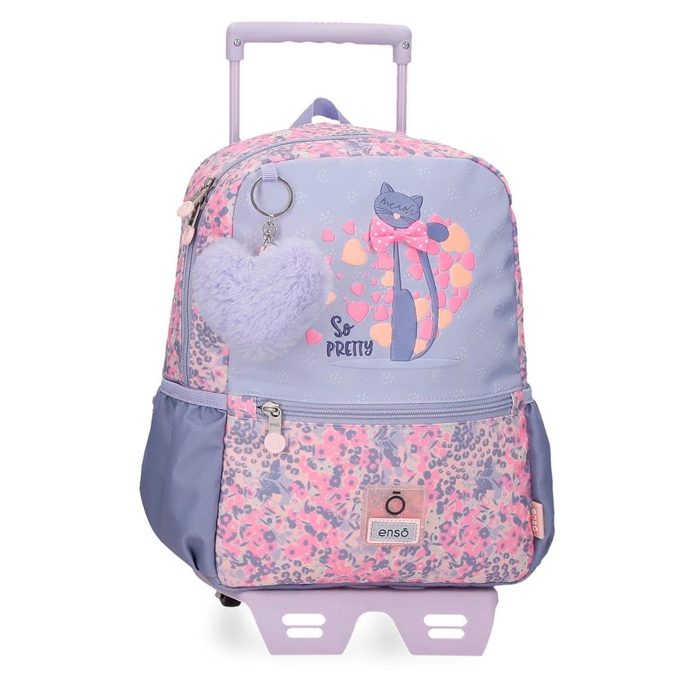 Enso So Pretty Mochila Preescolar con Carro Multicolor 25x32x12 cms Poliéster