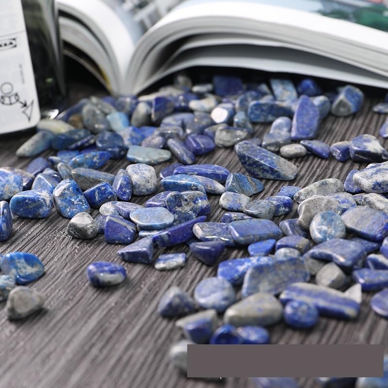 Kamienie i kryształy lapis lazuli kruszone kamienne dekoracje krajobrazowe, ozdoby akwariowe, kruszony kamień dla Buddy, małe cząstki kryształu kruszonego kamienia kryształowego kryształu(7