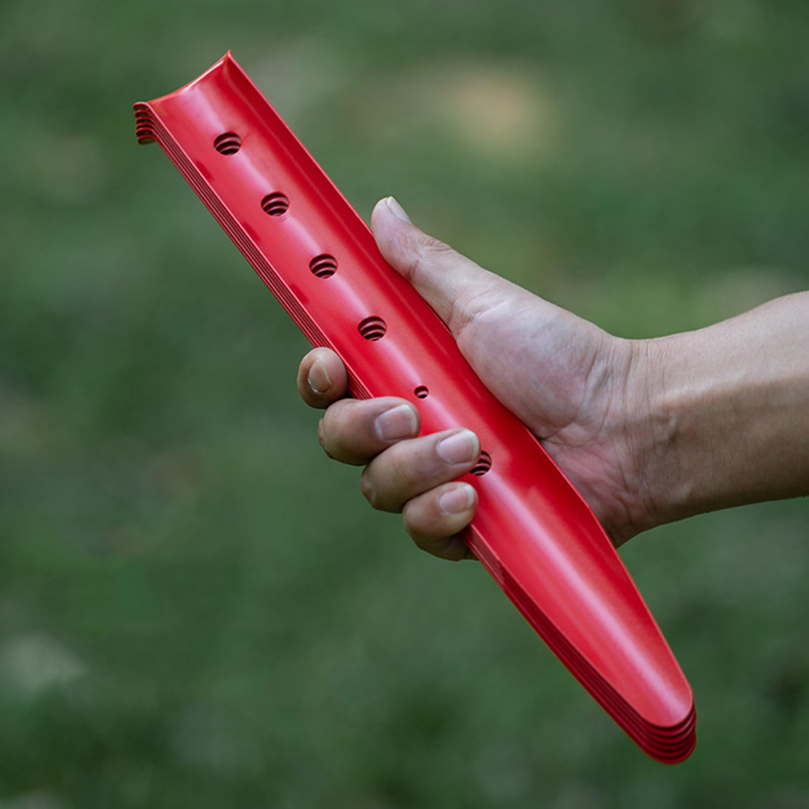Generisch Paquete de 10 piquetas pesadas para camping, herramientas de instalación para tienda de campaña, accesorios para tiendas de campaña en exteriores, viajes, ajustes de playa, camping al aire