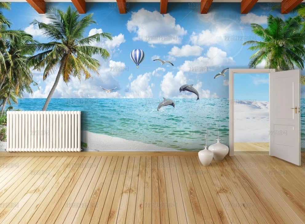 Papier Peint Intissé Plage Poster Géant pour Tapisser un Mur de Salon