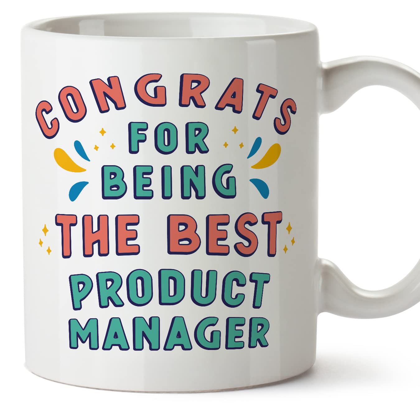 MUGFFINS Product Manager Mug - in English - Congrats for Being The Best - Funny Gift for Colleagues - Ceramic 11oz Mug