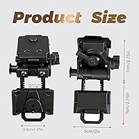 Vista 4 de Helmet Mount Night Vision Goggles Nylon NVG Tactical Helmet Mount Adjustable Full Nylon Tactical Helmet Mount for L4G24 Nvg Mount