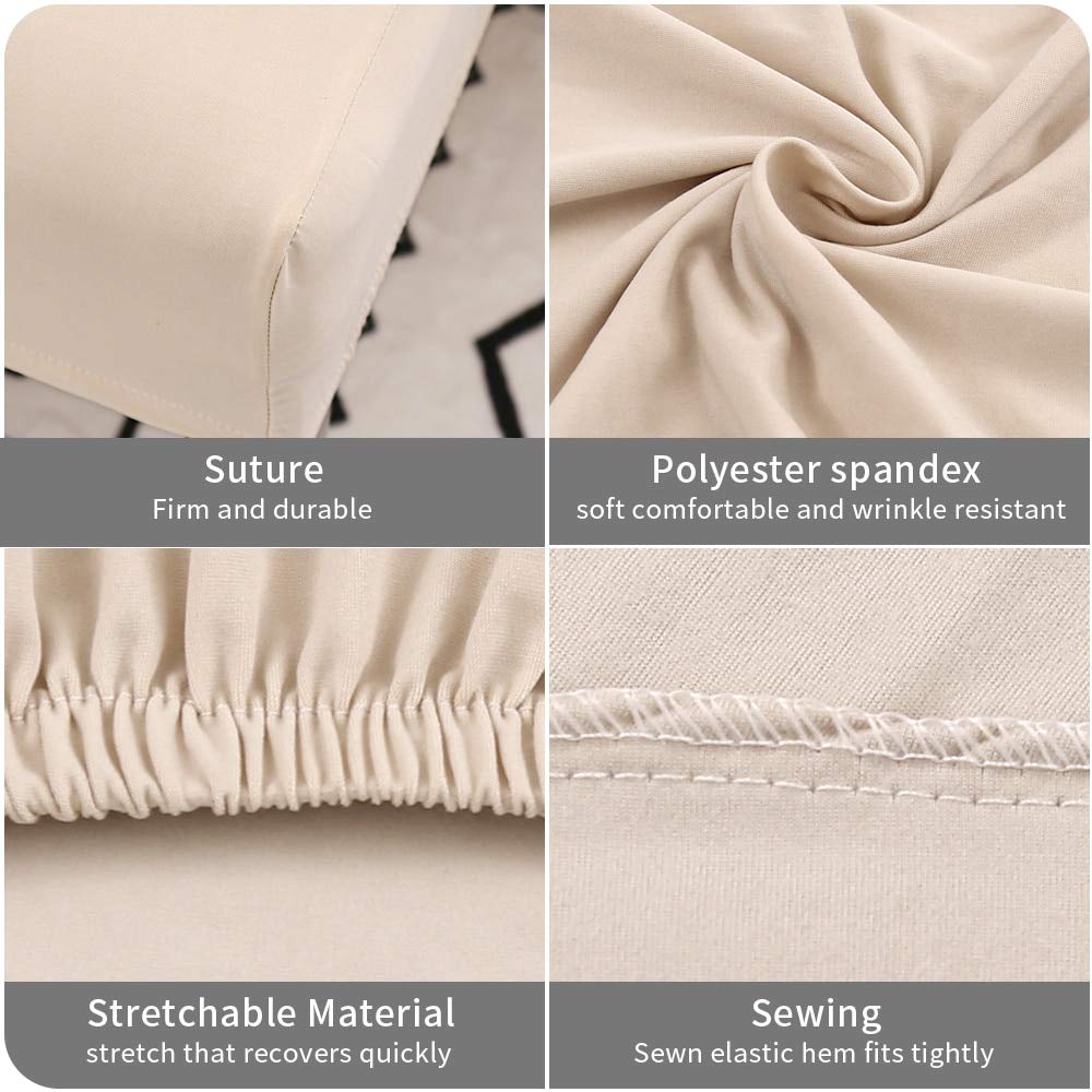 Juego de 2 elegantes fundas elásticas de elastano gris y azul, ideales para comedor, cocina, banquete de boda y asientos de hotel, solución elegante y práctica para cualquier ocasión