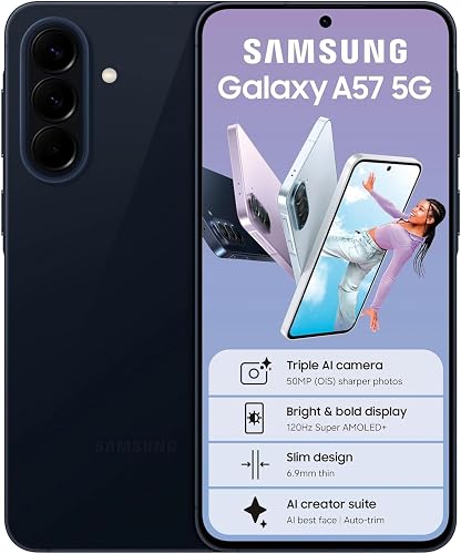 Samsung Galaxy A57 5G 8GB 128GB Smartphone, Navy Blue