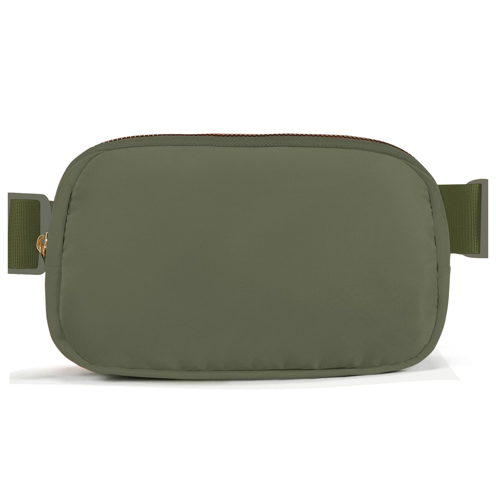 Belt Bag Zipper Fanny Pack Crossbody Bags for Women,Fashion Nylon Waist Packs, Water Repellent Two Way wear with Adjustable Strap Gifts for Teenage Girls Women Men(dark green)