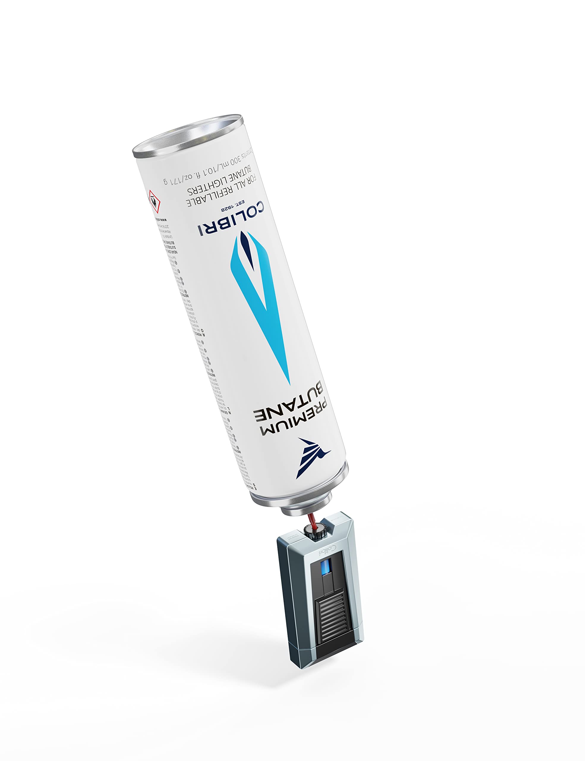 Colibri Botella pequeña Gas Butano de altísima Puro - para recargar encendedores y mecheros (300 ml)
