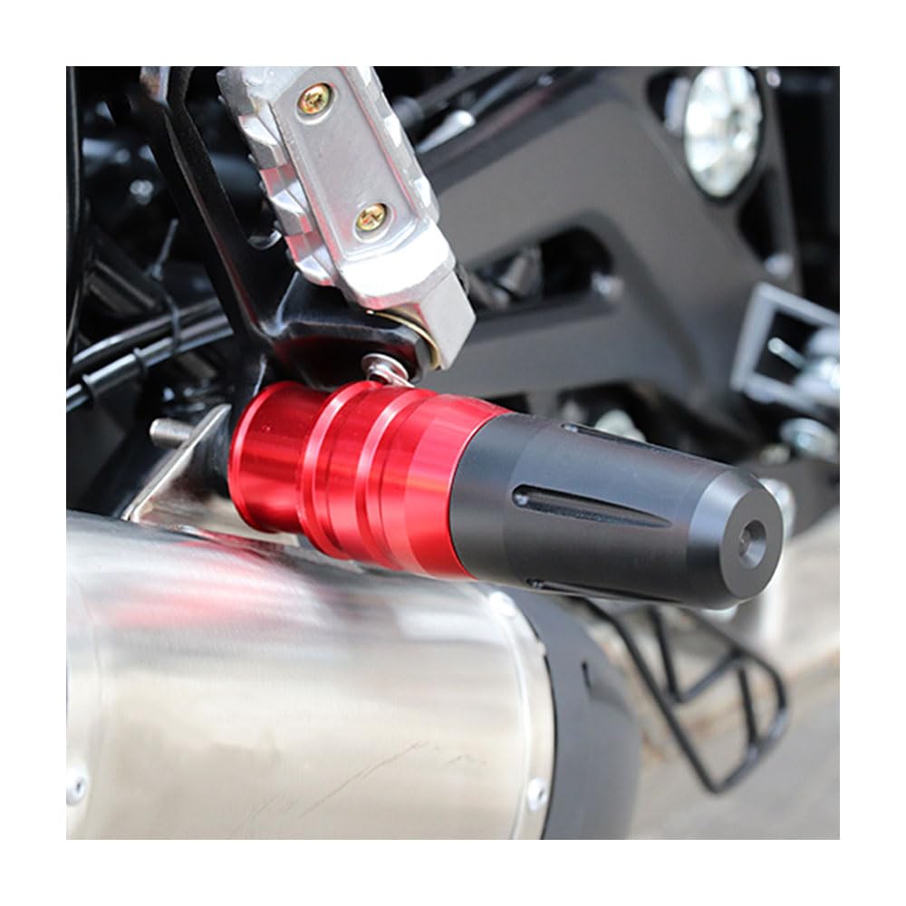 uHLANQC Motorcycle Frame Sliders for Kawasaki Ninja 1100SX 2025 Anti-Fall Protectors Anti-Scratch Durable Rear Crash Bar(Red)
