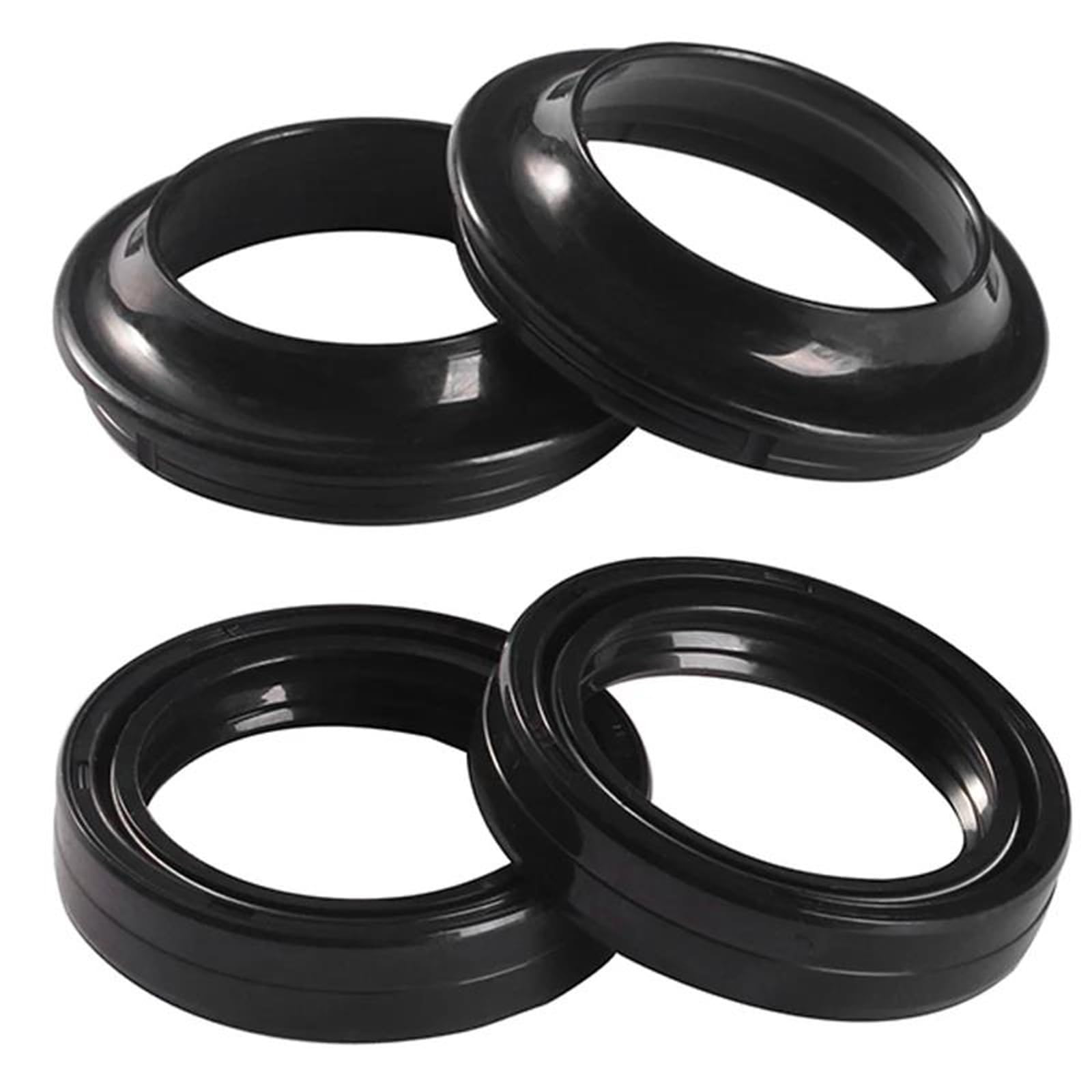 Amortiguador Delantero De Horquilla para Motocicleta para Pia&ggio X EVO 125 250 400 (2007-2012, 2013, 2014, 2015, 2016)(2pcs Oil 2pcs Dust)