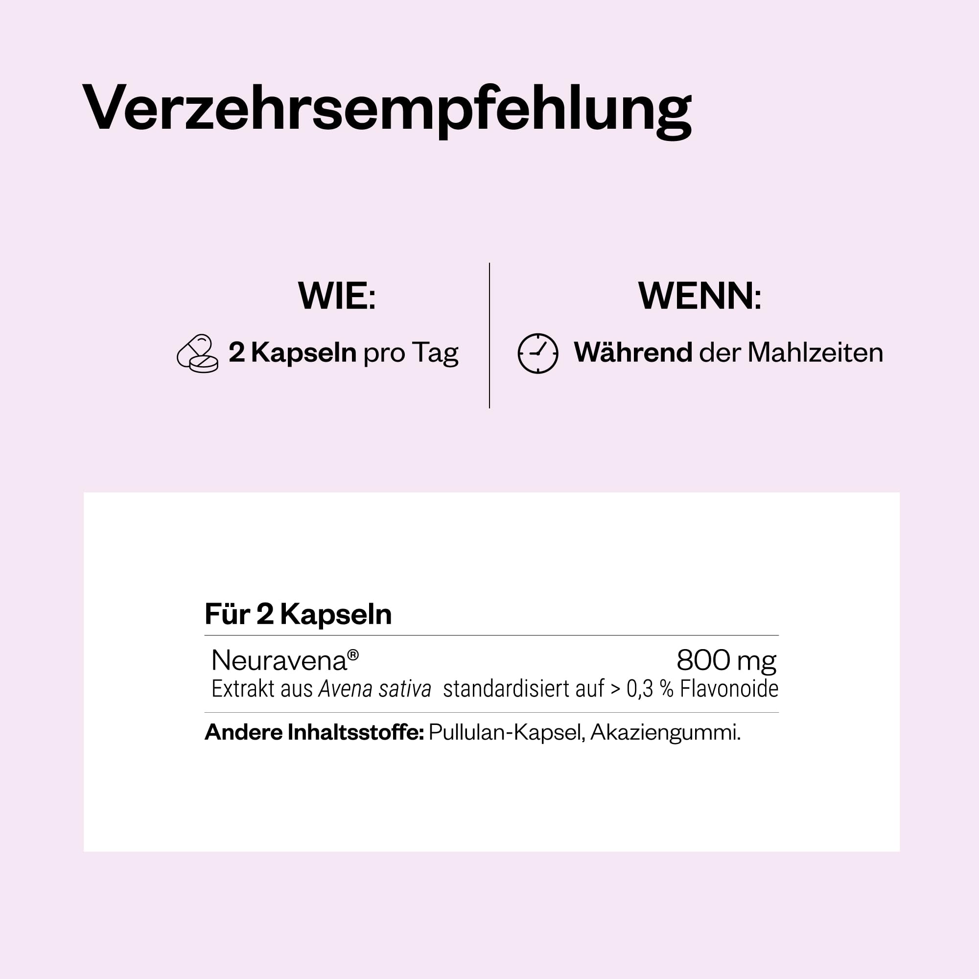 Natürliches Dopamin (Neuravena) - Konzentration - Leistung - Extrakt aus Avena Sativa - 60 Kapseln - Vegan - Glutenfrei - Gentechnikfrei - SuperSmart