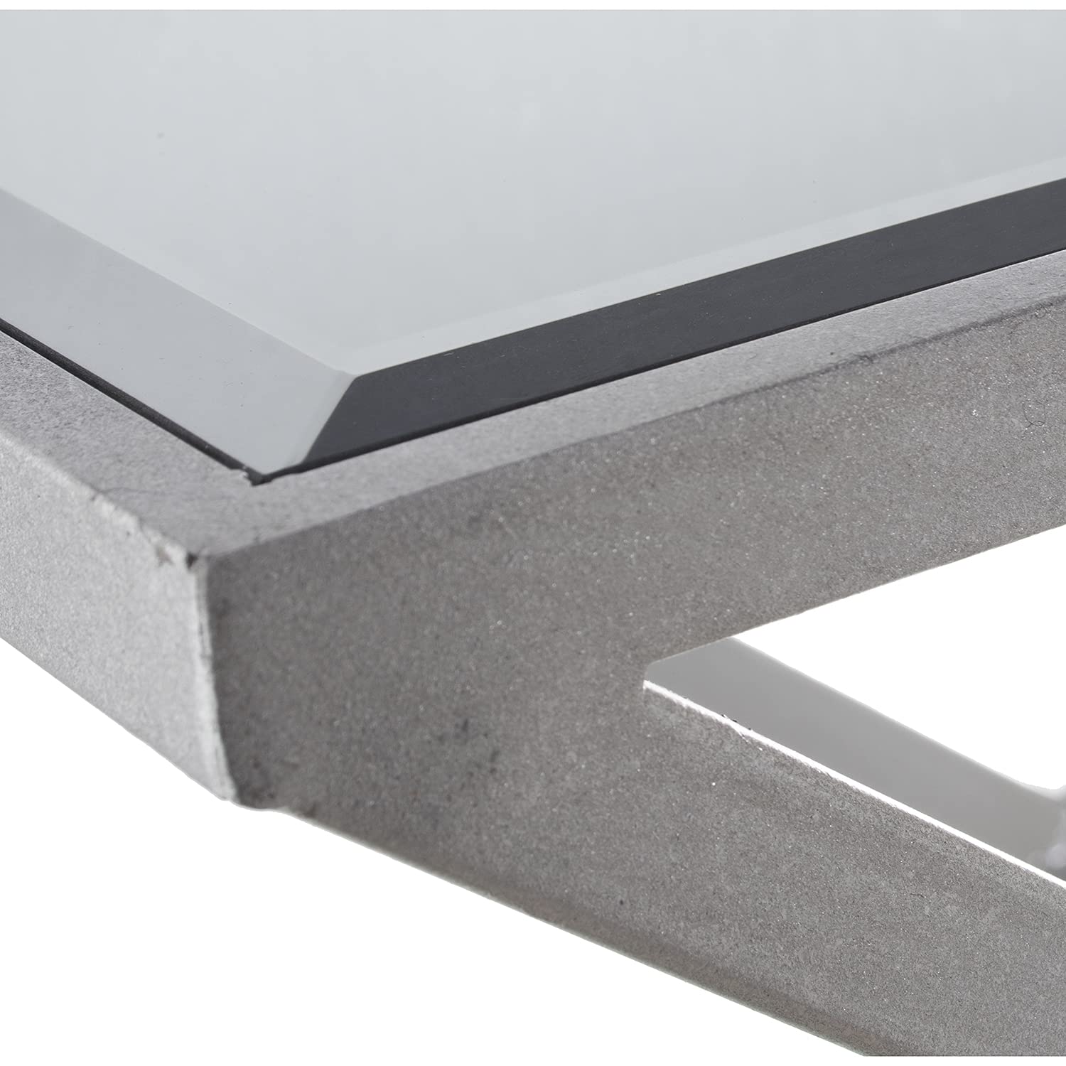 MESA ENTRADA METAL PLATEADO C/CRISTAL ESPEJO 100X32X78,5CM