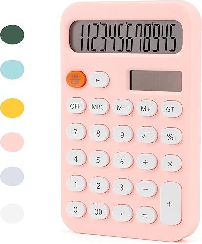 Miniatura 1 de Calculadora básica pequeña para la escuela, regalos de regreso a clases, suministros escolares, calculadoras de 4 funciones para estudiantes,