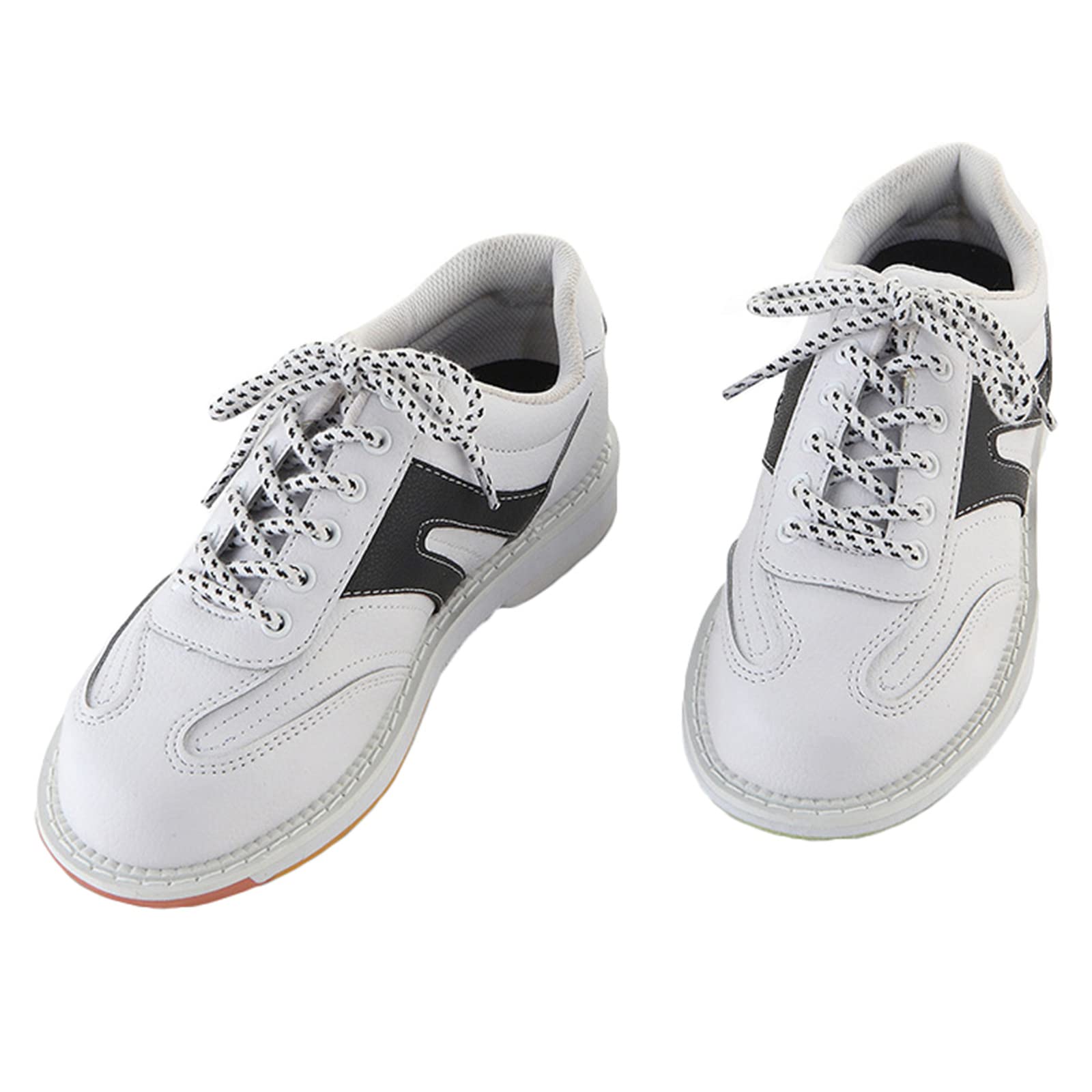 Bowlingschuhe Für Damen Sportlich Leicht Gepuffertes Leder Schnürung Mode