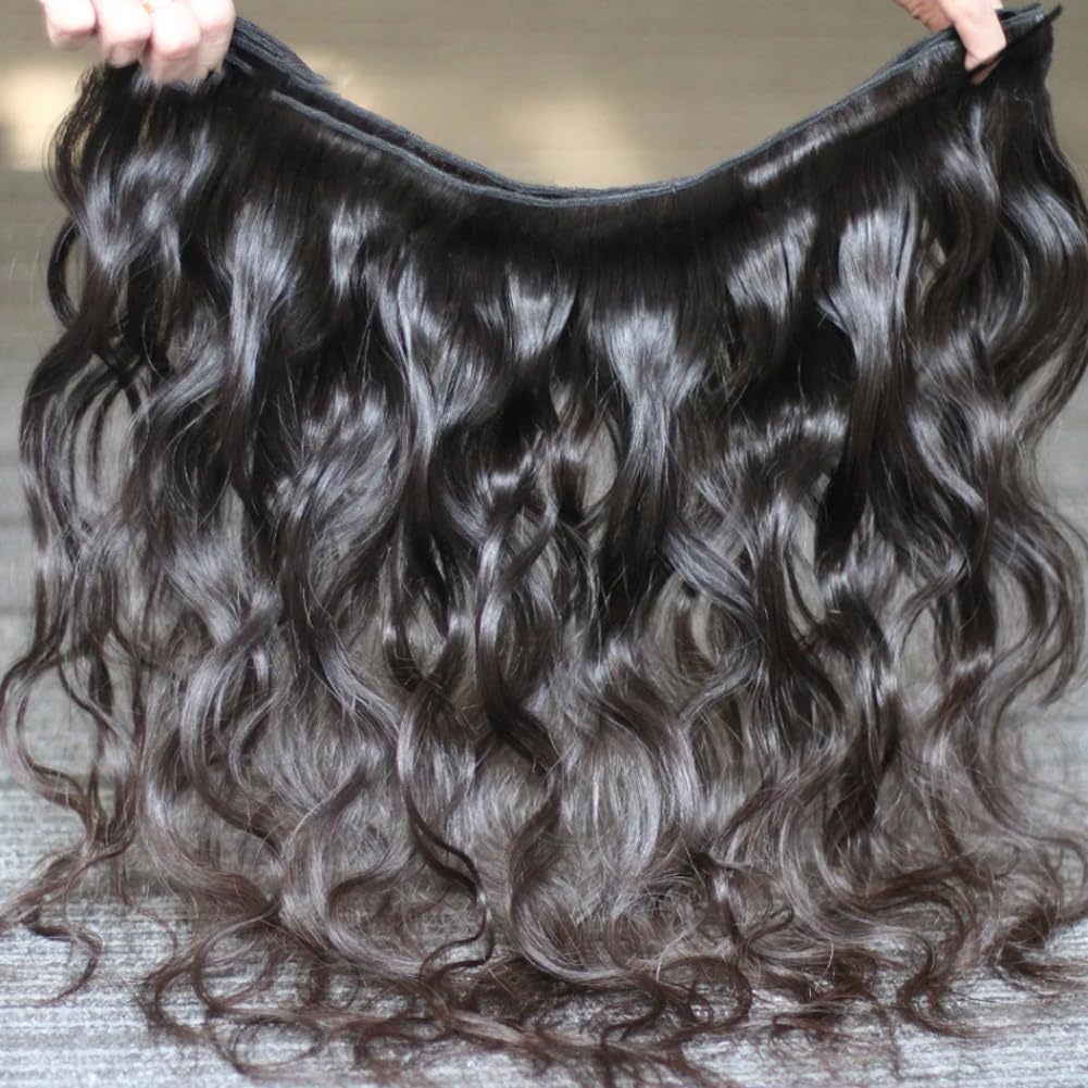 MSGEM Brazilian Body Wave Human Hair 1 Bundle 16 inch Virgin Human Hair 12A Body Wave Weave Extensions for Black Women Can be Dyed or Bleached Natural Color - Image 3