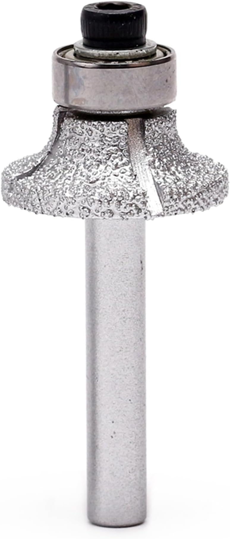 ILOVETOOL Vacuum Brazed Diamond Router Bit 1/4 Inch Shank for Marble Granite Travertine Tile Stone – Bullnose Edge Profiling & Radius Finishing for Countertop Shower Curb