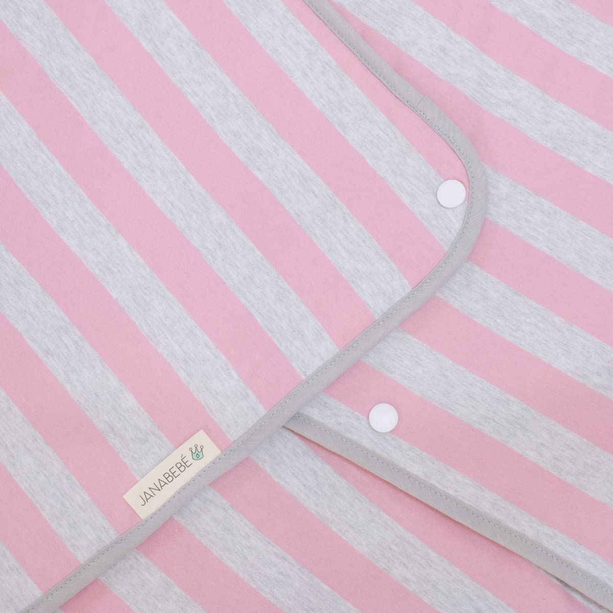 JANABEBE Sack, Einschlagdecken Newborn 100% Baumwolle (Pink Island)