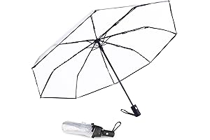 Ultra-Clear, Auto-Opening Travel Umbrella: Your Guardian Against the Elements