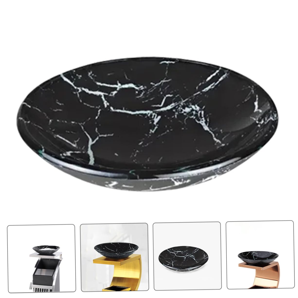 Patio Ash Tray Fast Smoke Extinguishing Metal Ashtray for Outdoor Replacement for Waste Containers