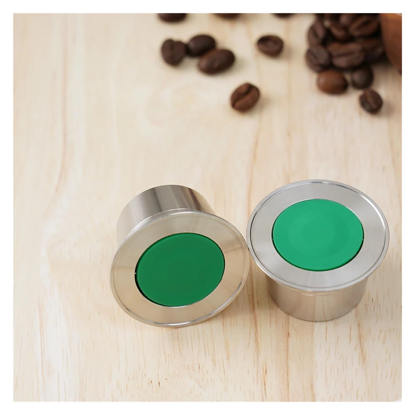 Cápsulas de filtro acero inoxidable reutilizables cápsulas café recargables | 2 Capsules