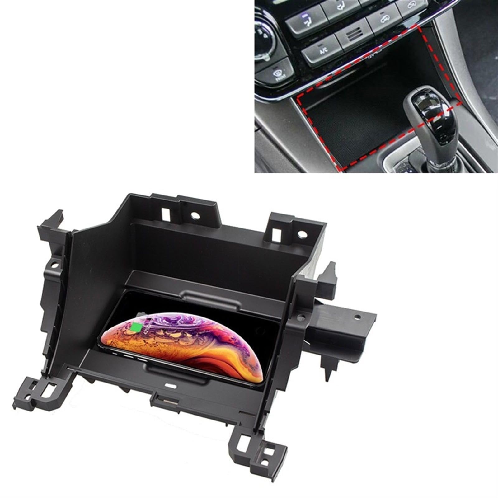 Ładowarka samochodowa Qi Standardowa ładowarka bezprzewodowa 10 W Szybkie ładowanie, dla, for Hyundai, Sonata 2016 2017 2018 2019