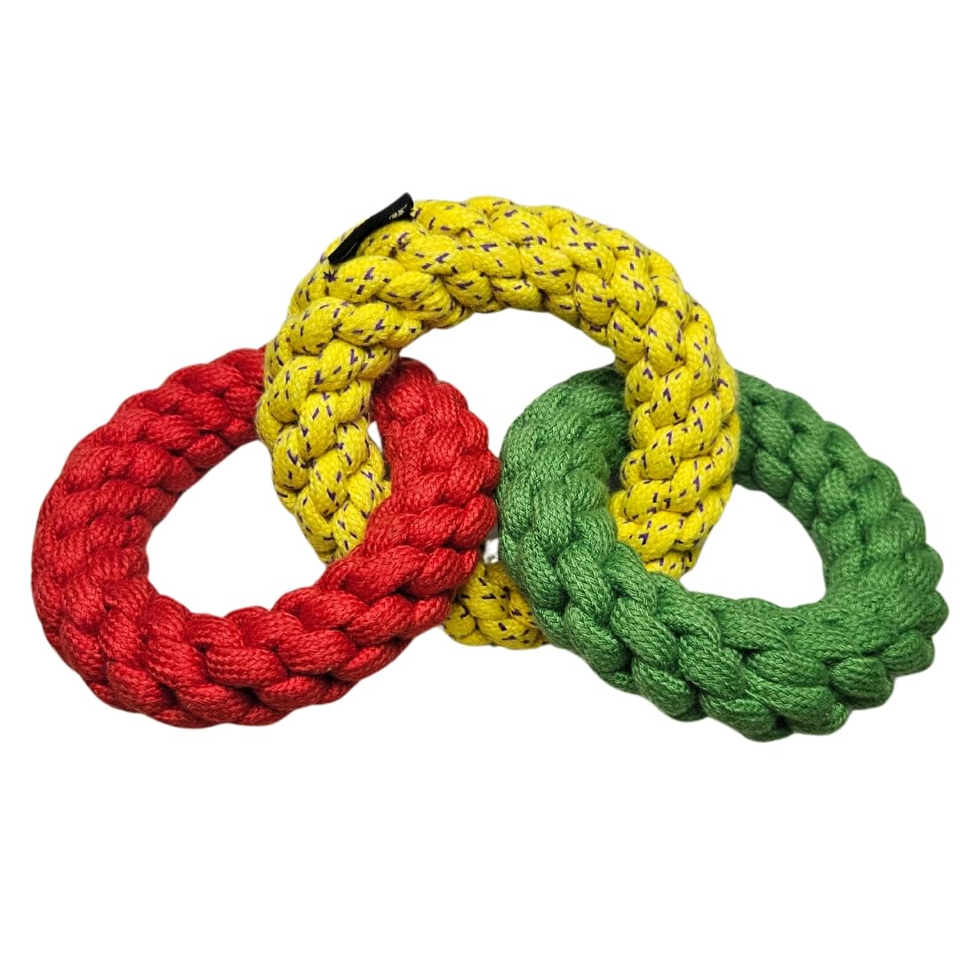 All For Fur Premium Dog Toy | Chew Toy/Rope Toy | Eco-Friendly, Durable, Non-Toxic & Fun | Luxury Pet Accessories | for Small, Medium, Large & XL Dogs | Tug-O-Rings (B0D9P1YJ49) Amazon Price History, Amazon Price Tracker