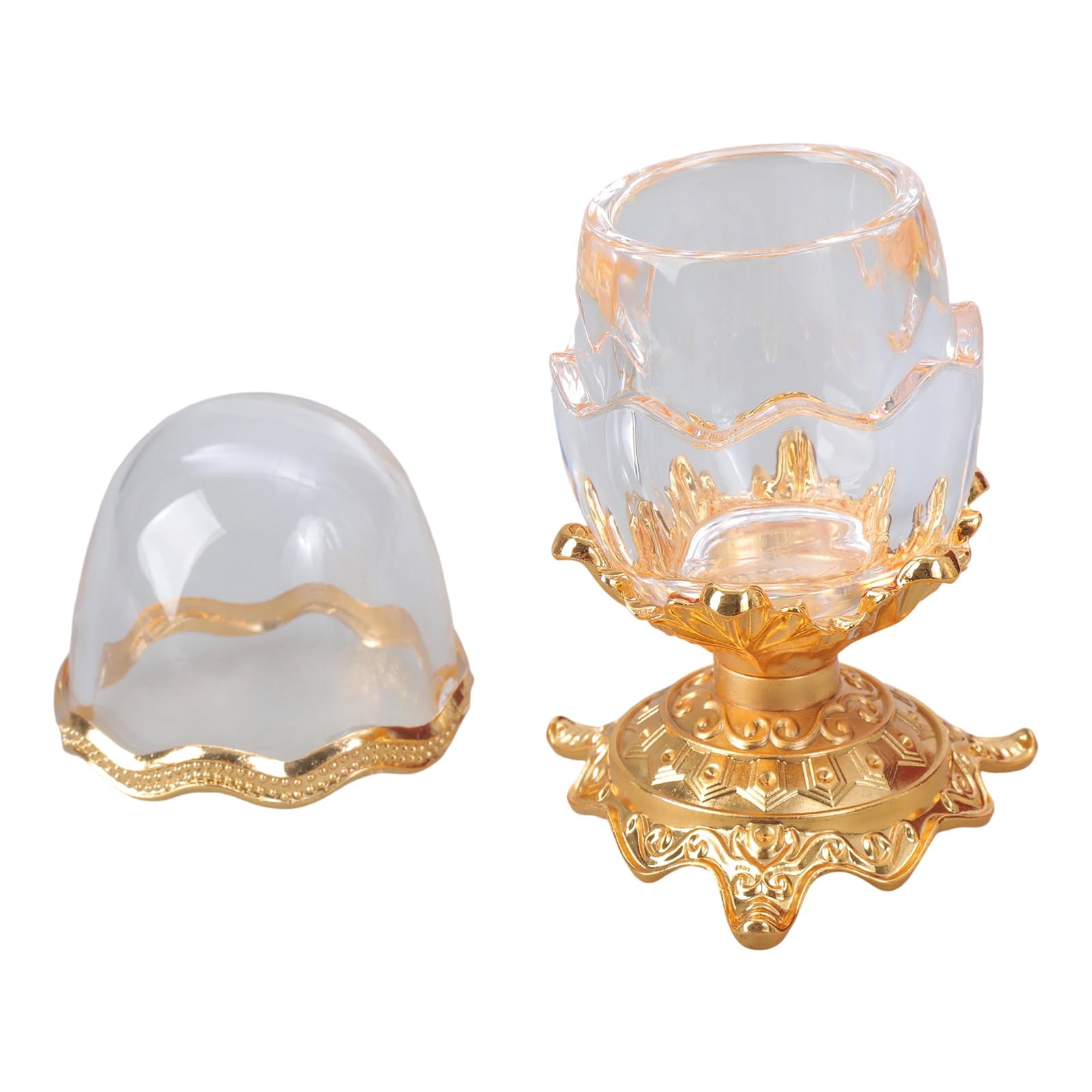 ATRYG Elegant Toothpick Box with Lid Eggs Shape Toothpick Holder Practical Toothpick Organizers Acrylic Storage Boxes