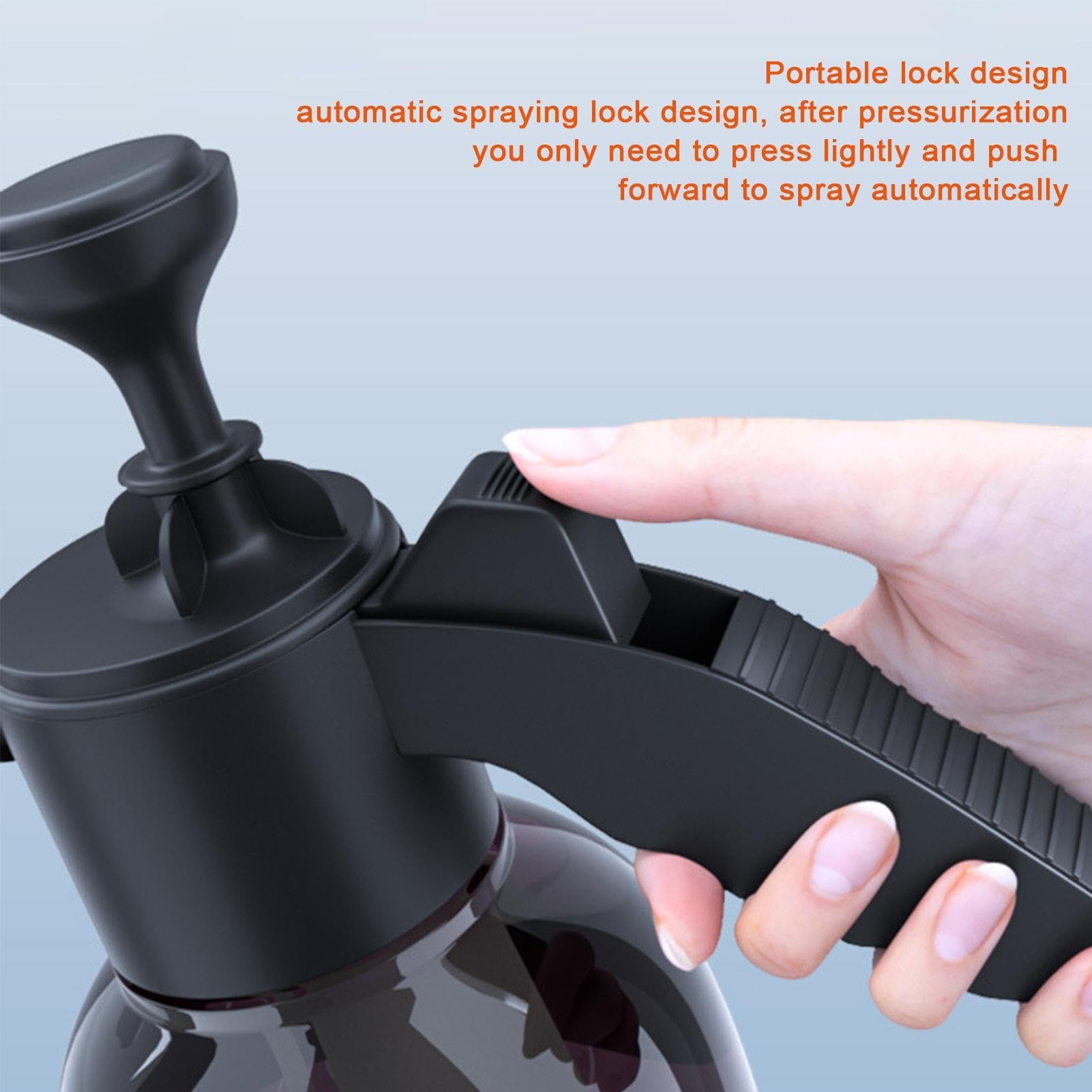 Hochdruck-Schaumsprüher 2 Liter – Drucksprühflasche Mit Pumpe Für Auto, Garten, Haushalt – Leicht Zu Bedienen, Aus PP/PE