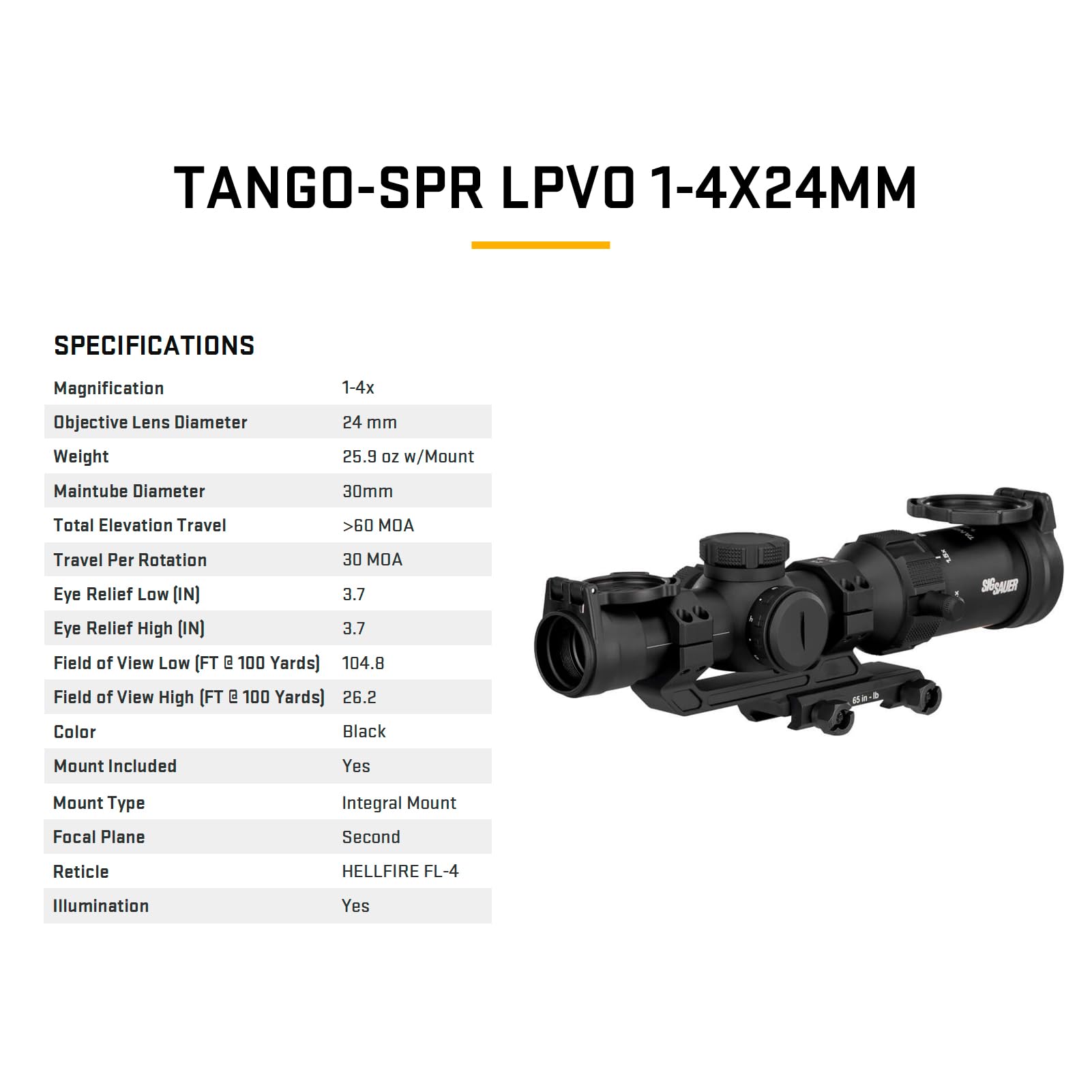 Amazon.co.jp: [SIG SAUER][国内正規品] TANGO-SPR LPVO ライフル 