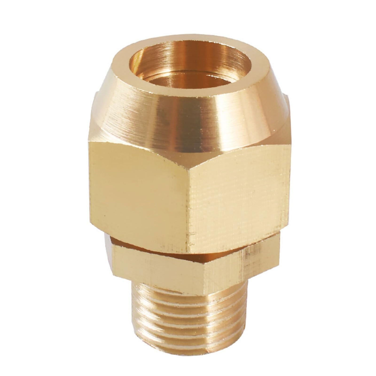RUAJOGYNVM M18x1.5mm BSPP Male x Flare Fit 6/8/10/12/14/16mm Metric Tube Brass Pipe Fitting Air Condition Adapeter(8MM_M18X1.5MM) RUAJOGYNVM