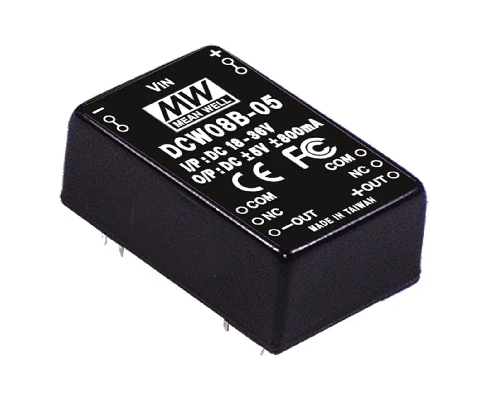 1 Uds DCW08 serie 5V 12V 15V 8W SMD DC-DC convertidor de salida doble regulado filtro EMI incorporado(DCW08C-12)