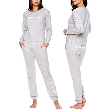 bebe Womens Pajama Sets - French Terry Pajamas Long Sleeve Pullover Top and PJ Pants with Pockets - Sleepwear for Women