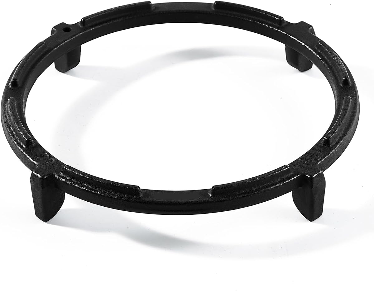 Allstare 7.8 Inches Diameter Cast Iron Wok Ring Replacement Parts for LG Gas Stove Range Round Bottom Wok Pans MDX64192501 Wok Stand LG Cooktop Grate Wok Holder Wok Support Rings Rack 1 Pack