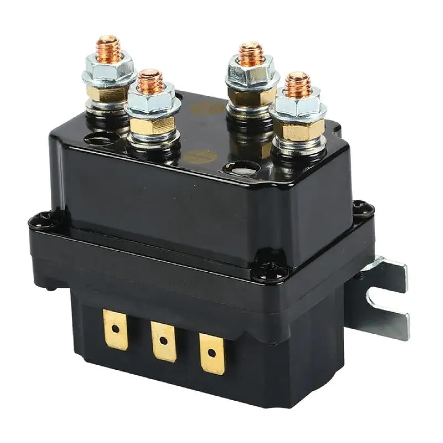 12V 250A Winch Solenoid Relay, Heavy Duty Contactor Switch, 3.15 x 1.85 x 3.07 inches, Black