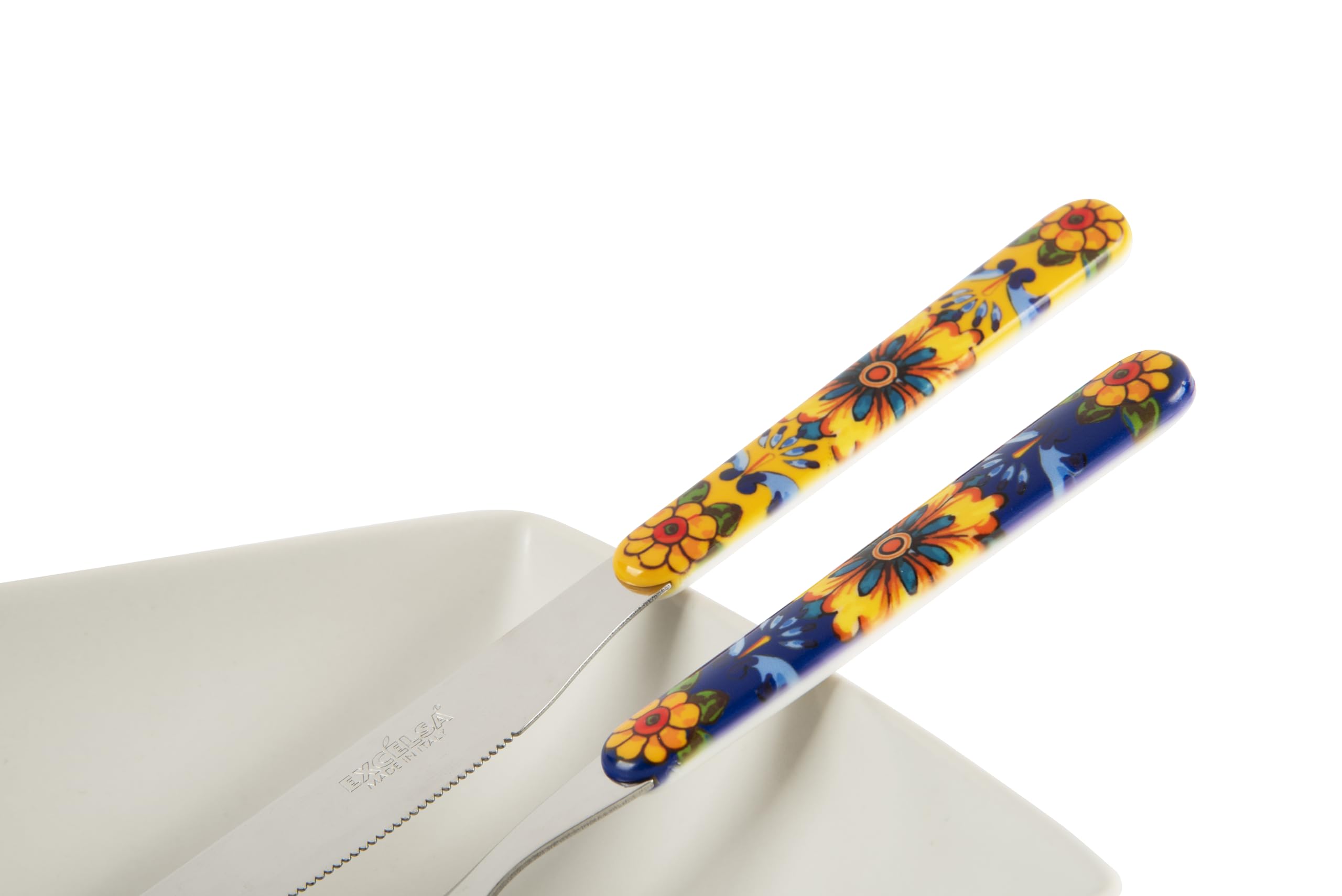 Excelsa Trinacria Besteck-Set, Edelstahl, Griff aus Kunststoff, 24-teilig