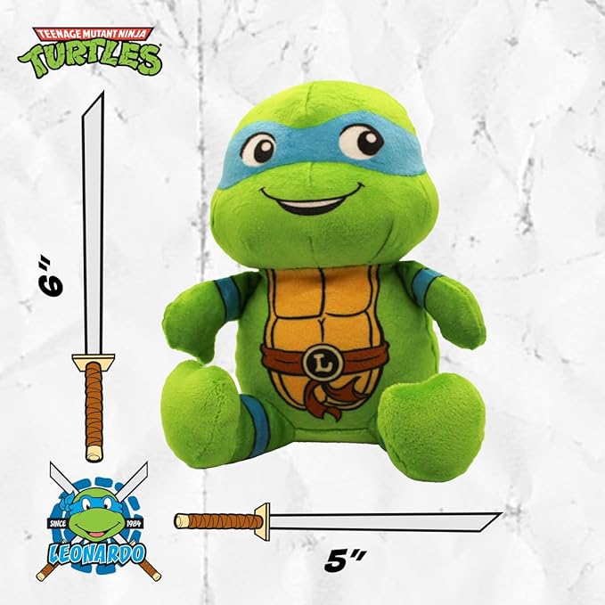 Juguete de Peluche Squeaky para Perros TMNT Leonardo - Oficial miniatura 4