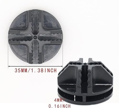 Miniatura 10 de Paquete de 16 conectores organizadores de rejilla de plástico para almacenamiento modular de armario y estanterías de rejilla metálica, conectores