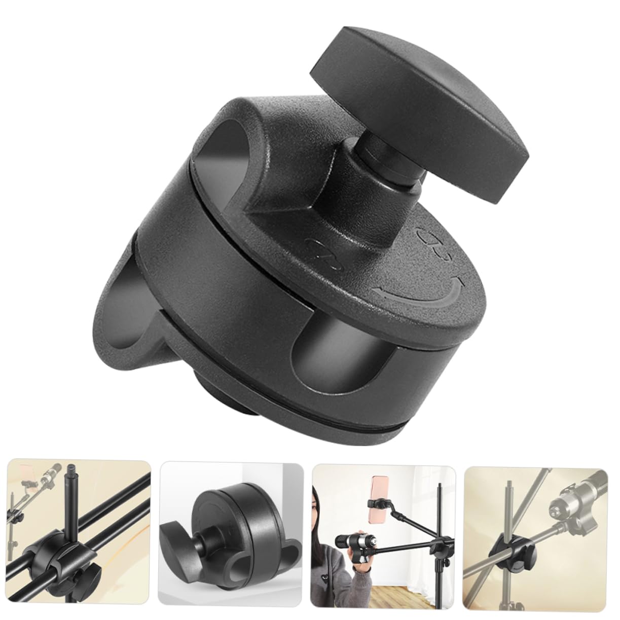 Toyvian 4 sztuki stojaków do mikrofonu, poprzeczka do mikrofonu, rurka przedłużająca, adapter, adapter do mikrofonu, akcesoria do mikrofonu, akcesoria do ramienia mikrofonu