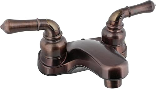 Miniatura 3 de Empire Faucets Grifo de lavabo RV – Grifo de baño de bronce de 4 pulgadas para fregadero de RV, aireador de ahorro de agua y asas de tetera