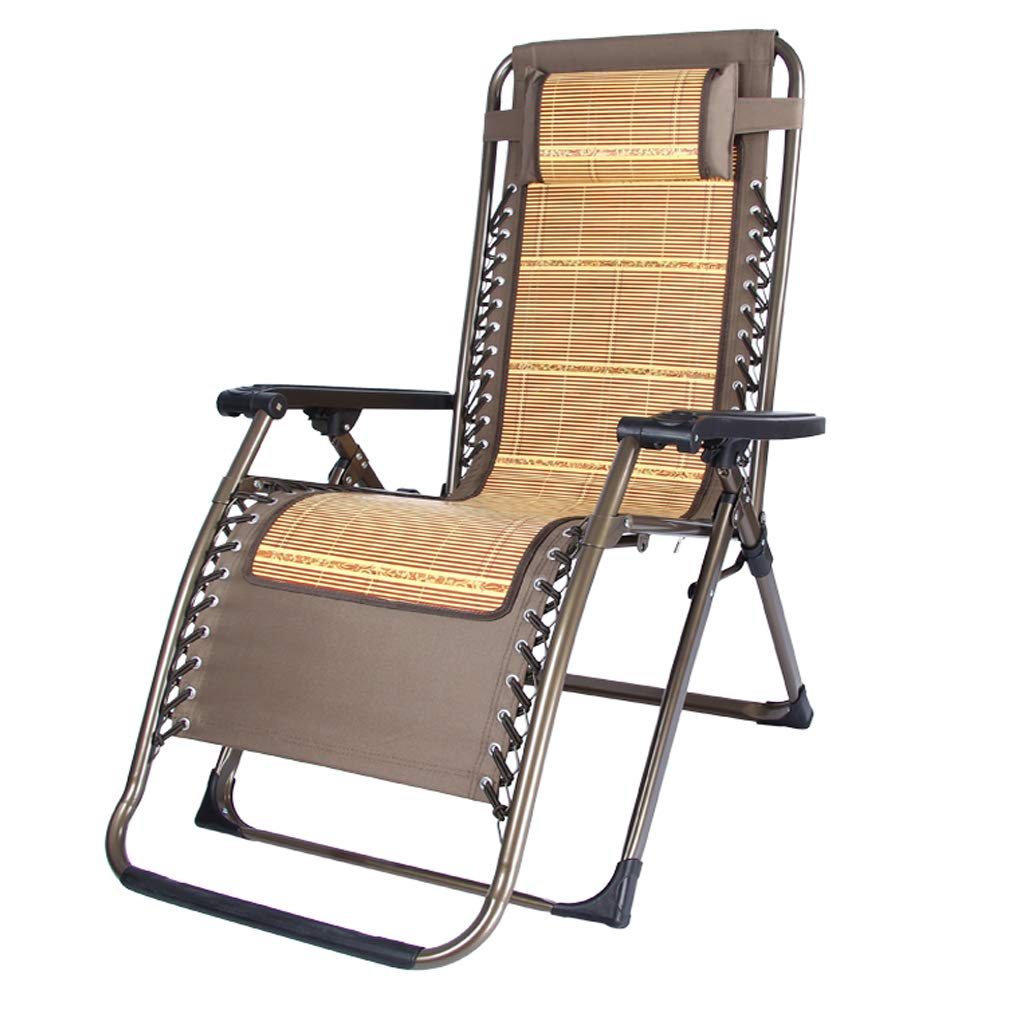 Transat de jardin pliable pour terrasse et plage en position allongée