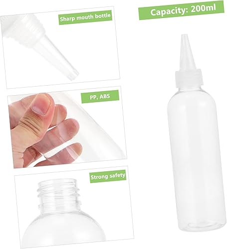 Miniatura 8 de 10 Uds. Loción recargable para tinte Oz Perm Top Hair Cap Líquido boca puntiaguda Aplicador Botellas Salon Multiusos Colorante Botella Cosméticos