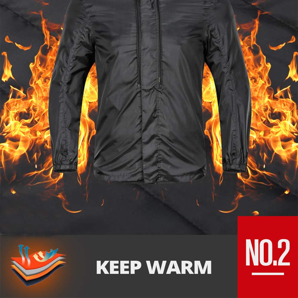 GJXJY Chaqueta de Moto Impermeable y Transpirable Protectores de EVA Extraíbles Forro Térmico Extraíble para Hombre de Toda Estaciòn