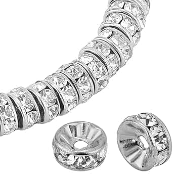 Amazon.co.jp: PandaHall Elite 約20個/セット 8x4mm 平型