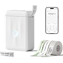 NIIMBOT D110 Mini Label Maker for Kids School Items, White