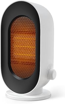S720S Ceramic Heater, Small, 400 W/600 W, Heater, Fast Heating, Energy Saving, Quiet, Ceramic Fan Heater, Overheating Protection, Heating Equipment, Easy to Operate, Dial Type, Under Desk, Dressing