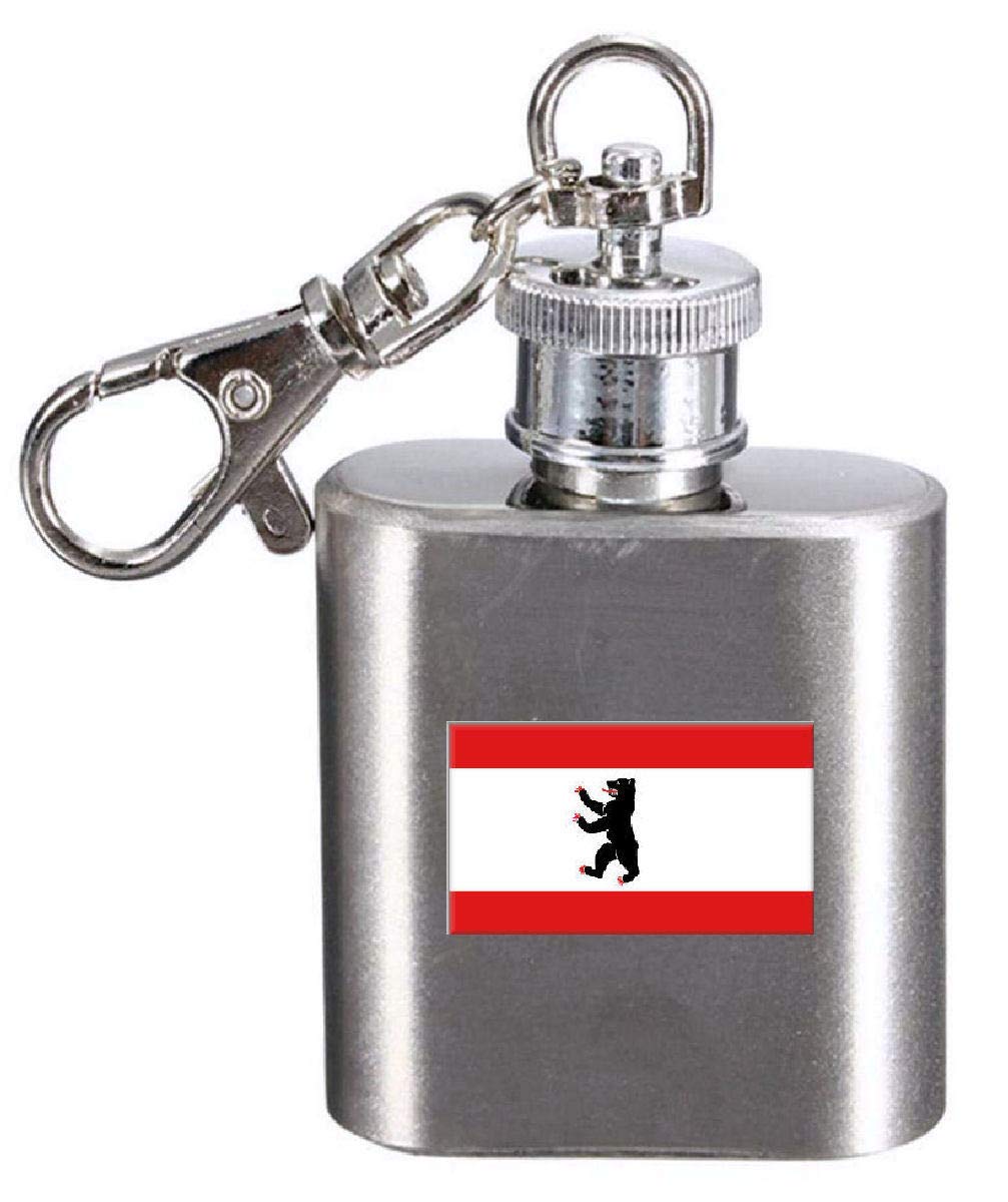 Flasque porte-clés Berlin en acier pour vos déplacements quotidiens