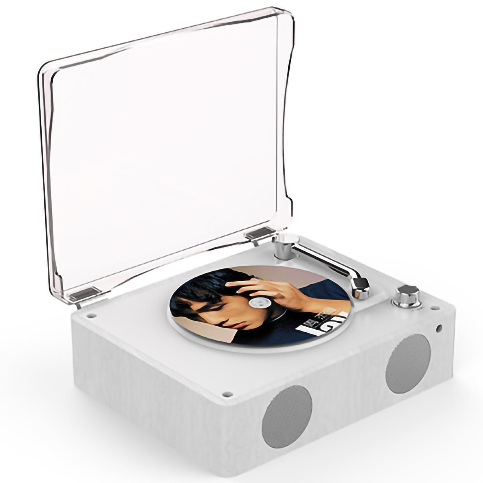 Lecteur de musique portable Hi-Fi au style vintage pour revivre l'émotion de vos vinyles