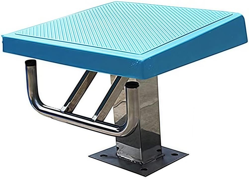 Heavy Duty Non-Slip Pool Diving Board - Stainless Steel Base Diving Platform for ive Swimming & Home Pools, & Safe Pool Accessory