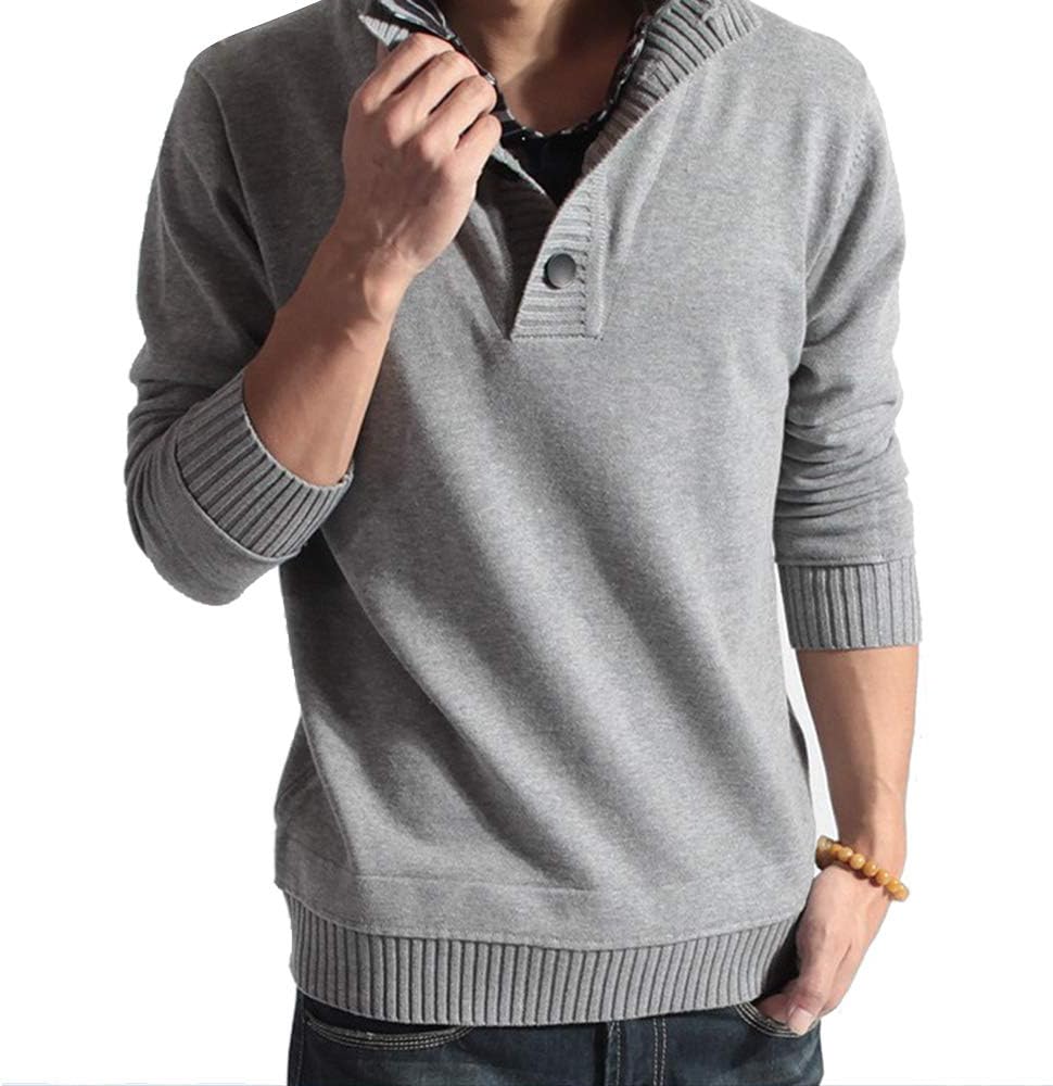sandbank Men's Slim Casual Polo Sweater